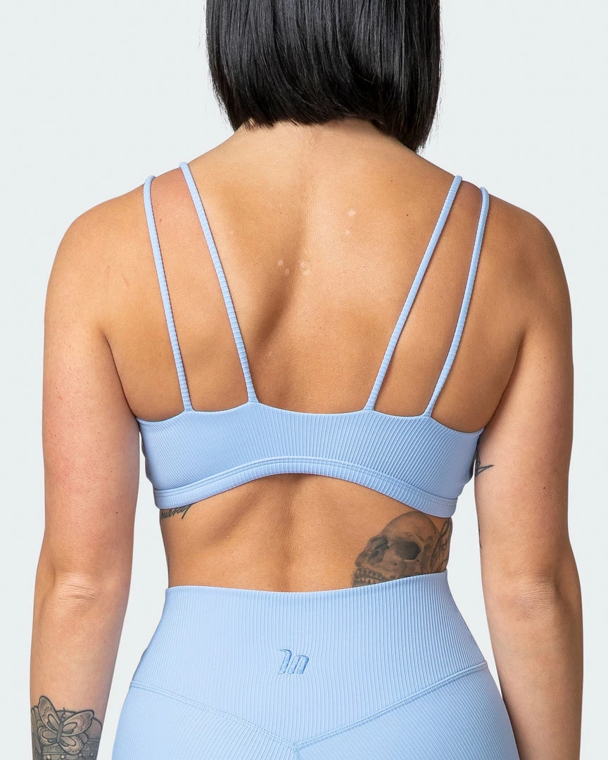 Muscle Nation Welcome To The Club All Day Rib Bralette - Periwinkle 8 Muscle Nation Welcome To The Club All Day Rib Bralette - Periwinkle