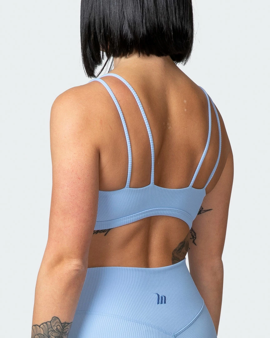 Muscle Nation Welcome To The Club All Day Rib Bralette - Periwinkle 7 Muscle Nation Welcome To The Club All Day Rib Bralette - Periwinkle