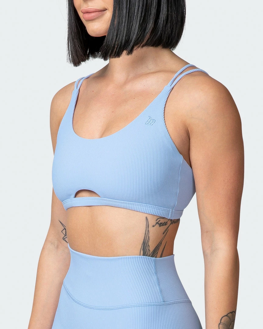 Muscle Nation Welcome To The Club All Day Rib Bralette - Periwinkle 5 Muscle Nation Welcome To The Club All Day Rib Bralette - Periwinkle