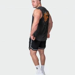Muscle Nation Mens Graffiti Tag Vintage Tank - Washed Black 15 Muscle Nation Mens Graffiti Tag Vintage Tank - Washed Black