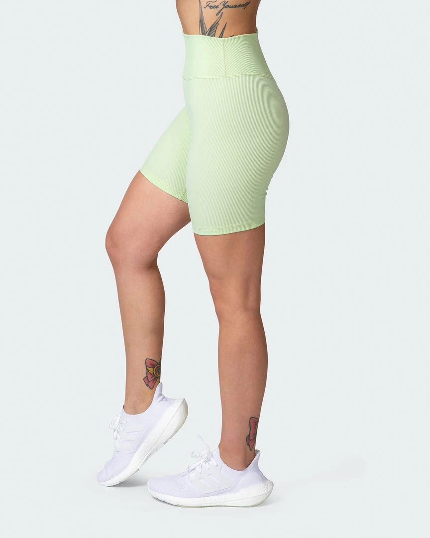 Muscle Nation Zero Rise Rib Bike Shorts - Minty Welcome To The Club 6 Muscle Nation Zero Rise Rib Bike Shorts - Minty Welcome To The Club