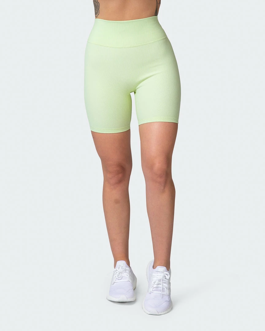 Muscle Nation Zero Rise Rib Bike Shorts - Minty Welcome To The Club 3 Muscle Nation Zero Rise Rib Bike Shorts - Minty Welcome To The Club