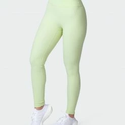 Muscle Nation Welcome To The Club Zero Rise Rib Ankle Length Leggings - Minty 11 Muscle Nation Welcome To The Club Zero Rise Rib Ankle Length Leggings - Minty