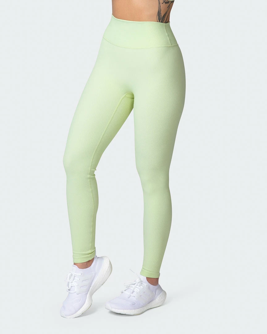 Muscle Nation Welcome To The Club Zero Rise Rib Ankle Length Leggings - Minty 5 Muscle Nation Welcome To The Club Zero Rise Rib Ankle Length Leggings - Minty