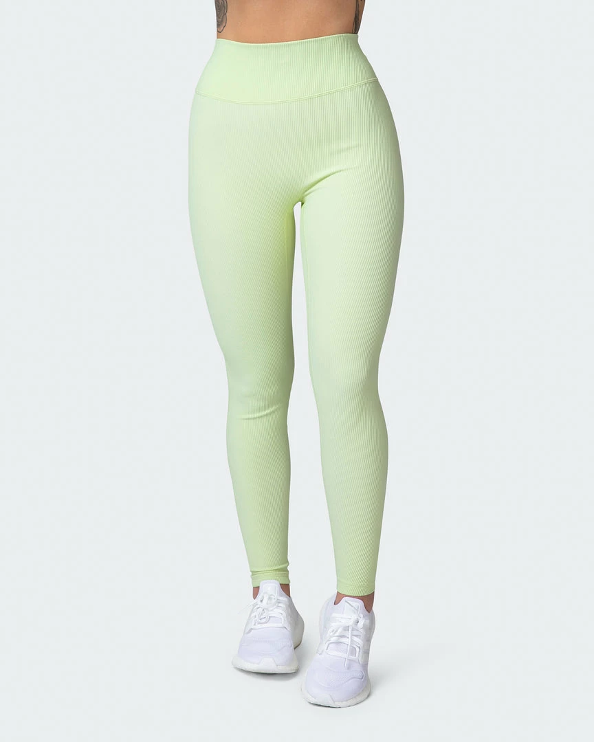 Muscle Nation Welcome To The Club Zero Rise Rib Ankle Length Leggings - Minty 4 Muscle Nation Welcome To The Club Zero Rise Rib Ankle Length Leggings - Minty