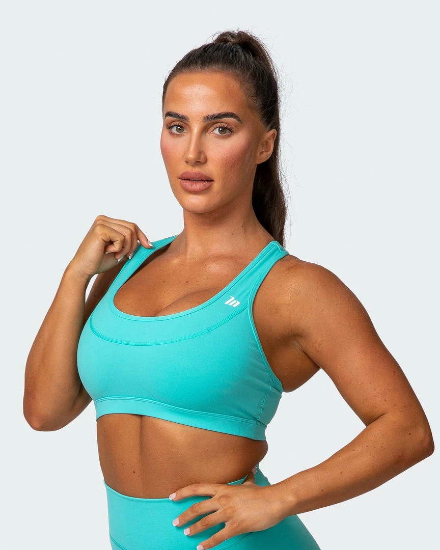 Muscle Nation Layer Up Bra - Aqua 30% EOFY SALE 3 Muscle Nation Layer Up Bra - Aqua 30% EOFY SALE