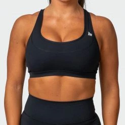 Muscle Nation Layer Up Bra - Black
