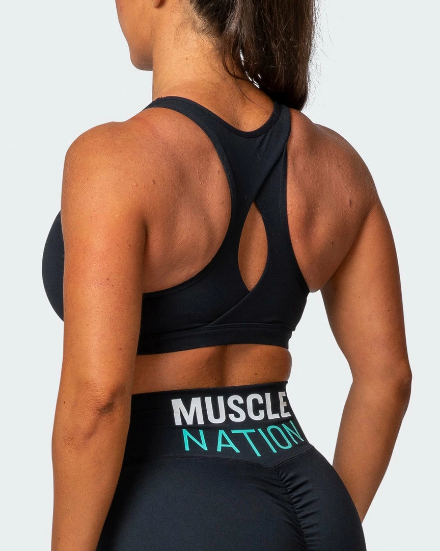 Muscle Nation Layer Up Bra - Black 7 Muscle Nation Layer Up Bra - Black