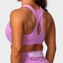 Muscle Nation Layer Up Bra - Orchid 30% EOFY SALE