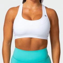 Muscle Nation Layer Up Bra - White 30% EOFY SALE