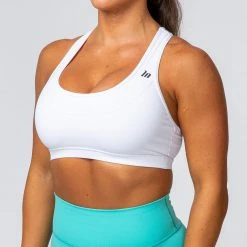 Muscle Nation Layer Up Bra - White 30% EOFY SALE