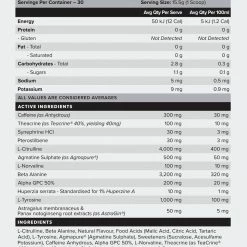 Muscle Nation 30% EOFY SALE LEGACY Pre Workout Energy - Sour Green Apple - 30 Serves