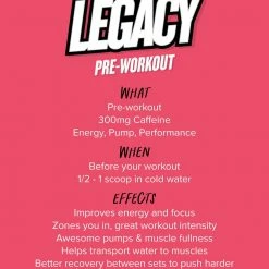 Muscle Nation 30% EOFY SALE LEGACY Pre Workout Energy - Sour Watermelon - 30 Serves