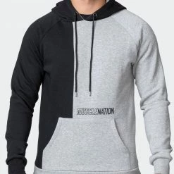 Muscle Nation Fast Break Hoodie - Light Grey Marl/Black Winter 14 Muscle Nation Fast Break Hoodie - Light Grey Marl/Black Winter