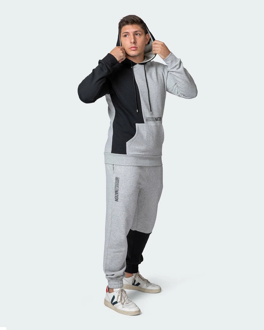 Muscle Nation Fast Break Hoodie - Light Grey Marl/Black Winter 7 Muscle Nation Fast Break Hoodie - Light Grey Marl/Black Winter
