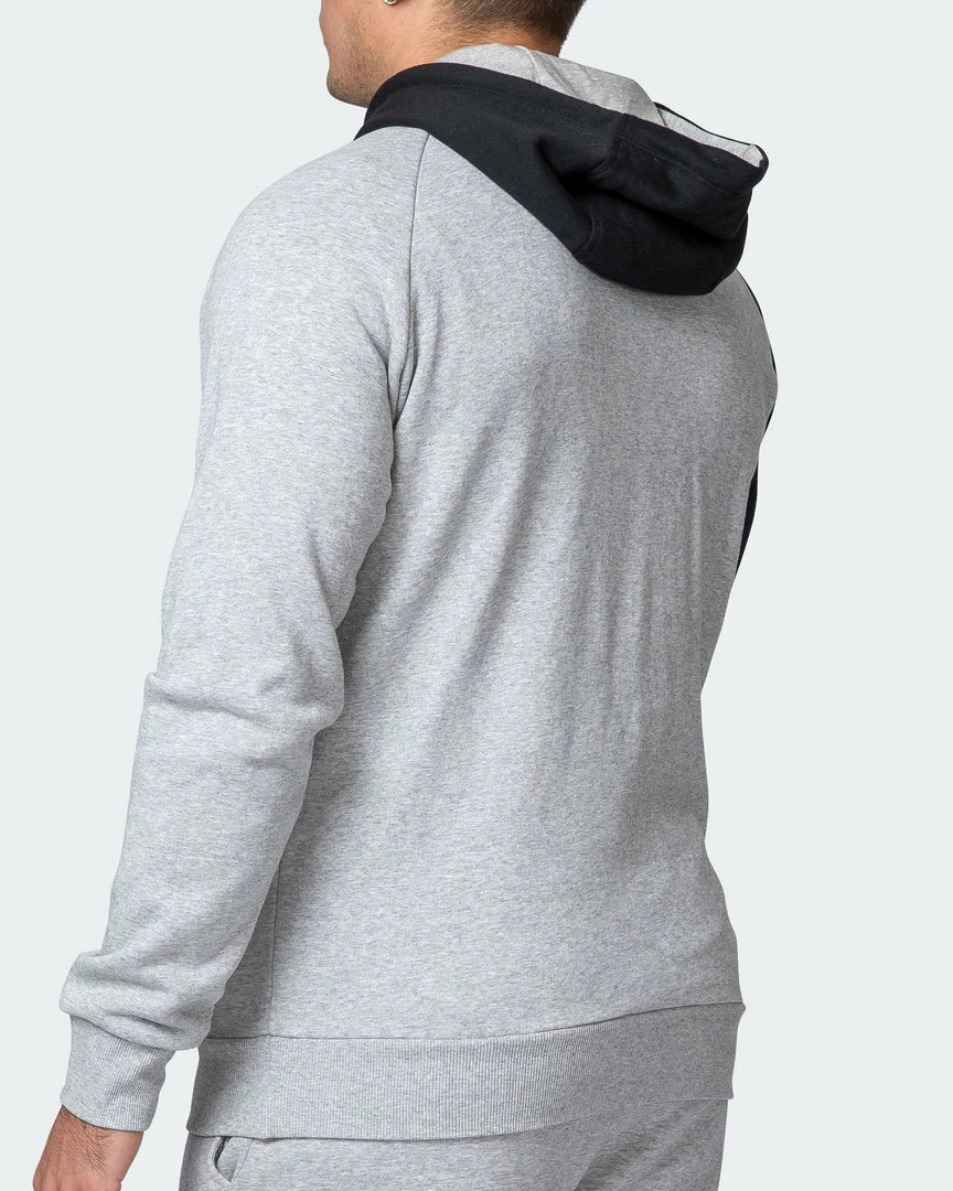 Muscle Nation Fast Break Hoodie - Light Grey Marl/Black Winter 10 Muscle Nation Fast Break Hoodie - Light Grey Marl/Black Winter