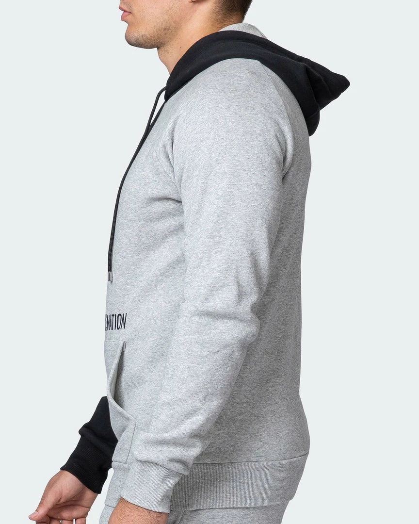 Muscle Nation Fast Break Hoodie - Light Grey Marl/Black Winter 11 Muscle Nation Fast Break Hoodie - Light Grey Marl/Black Winter