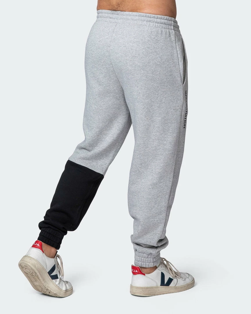 Muscle Nation Fast Break Trackies - Light Grey Marl/Black Winter 12 Muscle Nation Fast Break Trackies - Light Grey Marl/Black Winter