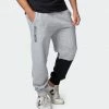 Muscle Nation Fast Break Trackies - Light Grey Marl/Black Winter
