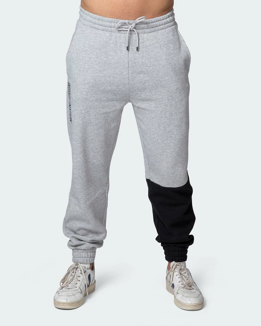 Muscle Nation Fast Break Trackies - Light Grey Marl/Black Winter 5 Muscle Nation Fast Break Trackies - Light Grey Marl/Black Winter