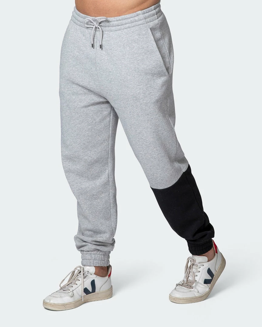 Muscle Nation Fast Break Trackies - Light Grey Marl/Black Winter 6 Muscle Nation Fast Break Trackies - Light Grey Marl/Black Winter