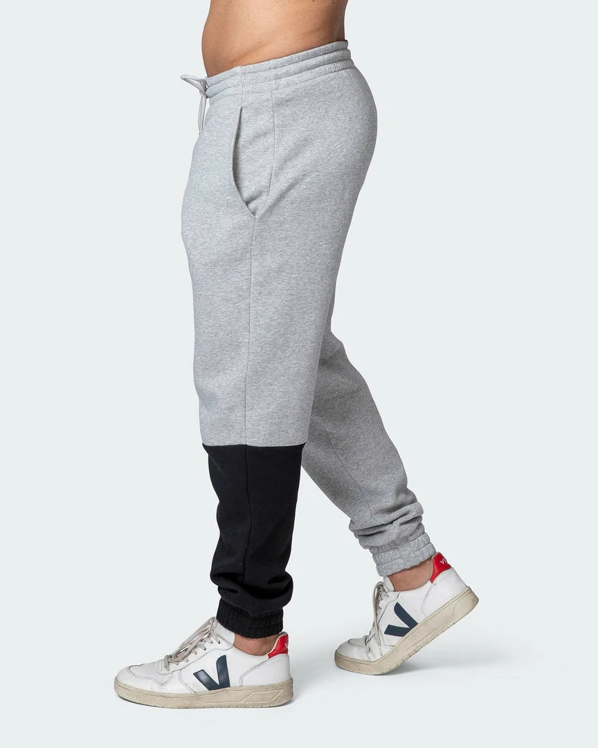 Muscle Nation Fast Break Trackies - Light Grey Marl/Black Winter 7 Muscle Nation Fast Break Trackies - Light Grey Marl/Black Winter