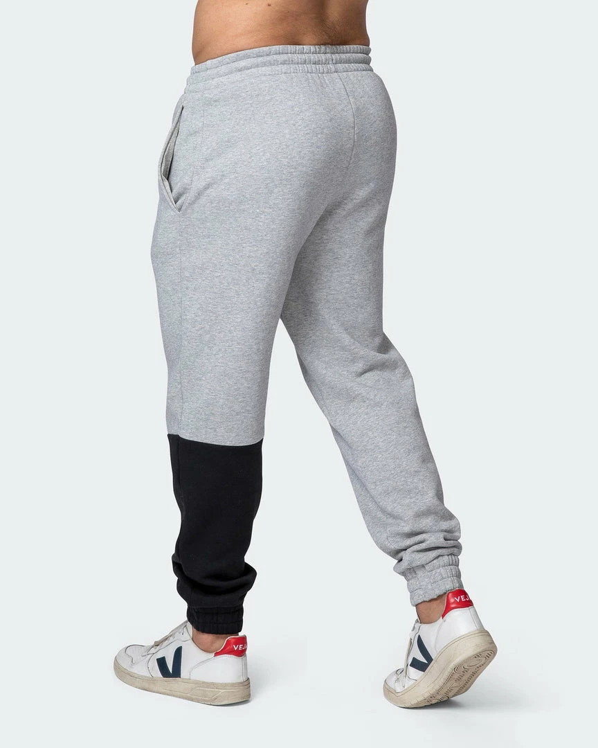 Muscle Nation Fast Break Trackies - Light Grey Marl/Black Winter 8 Muscle Nation Fast Break Trackies - Light Grey Marl/Black Winter