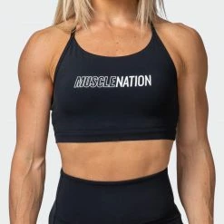 Muscle Nation Limelight Bra - Black