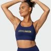 Muscle Nation Featured Limelight Bra - Indigo