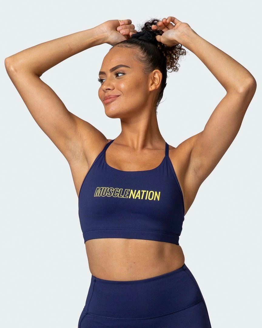 Muscle Nation Featured Limelight Bra - Indigo 3 Muscle Nation Featured Limelight Bra - Indigo