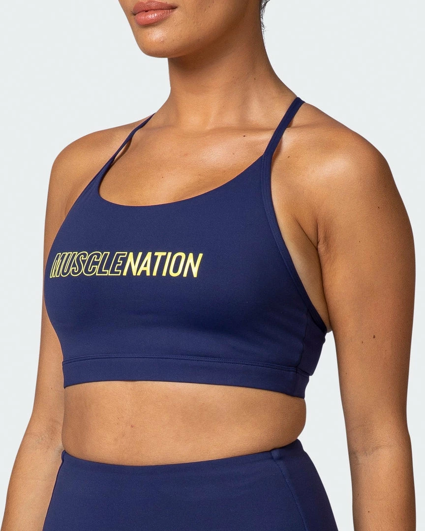 Muscle Nation Featured Limelight Bra - Indigo 4 Muscle Nation Featured Limelight Bra - Indigo
