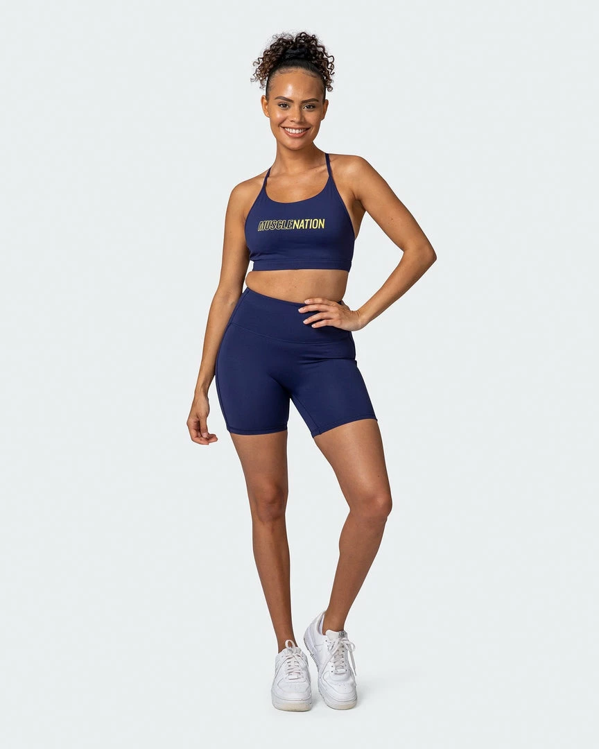 Muscle Nation Featured Limelight Bra - Indigo 10 Muscle Nation Featured Limelight Bra - Indigo