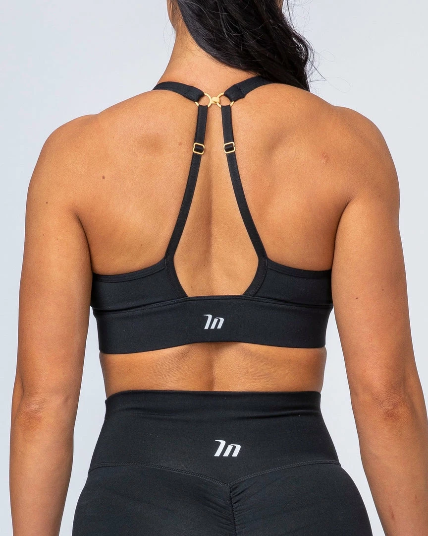Muscle Nation Womens Locked & Loaded Bra - Black 4 Muscle Nation Womens Locked & Loaded Bra - Black