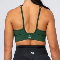 Muscle Nation Womens Locked & Loaded Bra - Moss