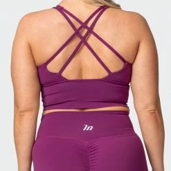 Muscle Nation Long Line Bra - Boysenberry