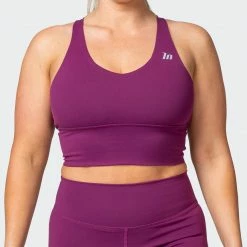 Muscle Nation Long Line Bra - Boysenberry