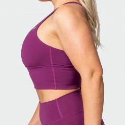 Muscle Nation Long Line Bra - Boysenberry