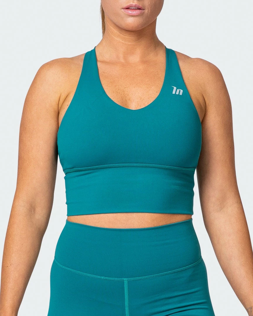 Muscle Nation Long Line Bra - Teal Featured 5 Muscle Nation Long Line Bra - Teal Featured
