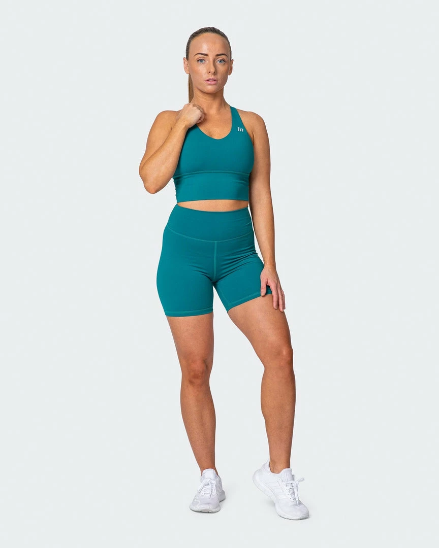 Muscle Nation Long Line Bra - Teal Featured 6 Muscle Nation Long Line Bra - Teal Featured