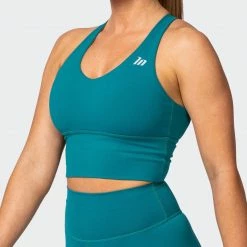Muscle Nation Long Line Bra - Teal Featured 13 Muscle Nation Long Line Bra - Teal Featured