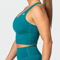Muscle Nation Long Line Bra - Teal Featured 15 Muscle Nation Long Line Bra - Teal Featured