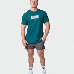 Muscle Nation Slash Tee - Deep Teal