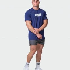 Muscle Nation Welcome To The Club Slash Tee - Dark Cobalt 15 Muscle Nation Welcome To The Club Slash Tee - Dark Cobalt