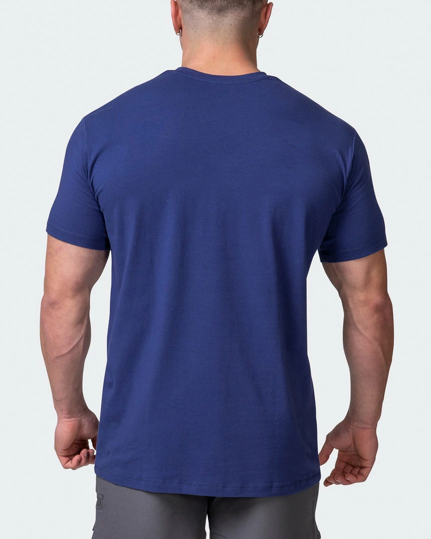 Muscle Nation Welcome To The Club Slash Tee - Dark Cobalt 8 Muscle Nation Welcome To The Club Slash Tee - Dark Cobalt