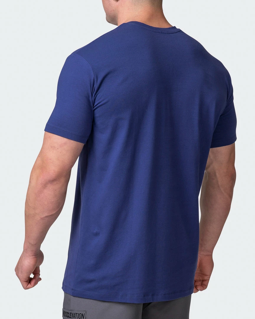 Muscle Nation Welcome To The Club Slash Tee - Dark Cobalt 7 Muscle Nation Welcome To The Club Slash Tee - Dark Cobalt