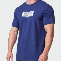 Muscle Nation Welcome To The Club Slash Tee - Dark Cobalt 11 Muscle Nation Welcome To The Club Slash Tee - Dark Cobalt