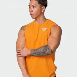 Muscle Nation Mens MN Squad Vintage Tank - Washed Fireball Welcome To The Club