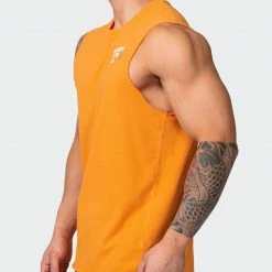 Muscle Nation Mens MN Squad Vintage Tank - Washed Fireball Welcome To The Club