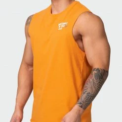 Muscle Nation Mens MN Squad Vintage Tank - Washed Fireball Welcome To The Club