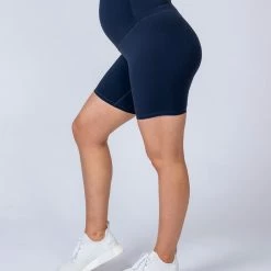 Muscle Nation 30% EOFY SALE Maternity Bike Shorts - Navy